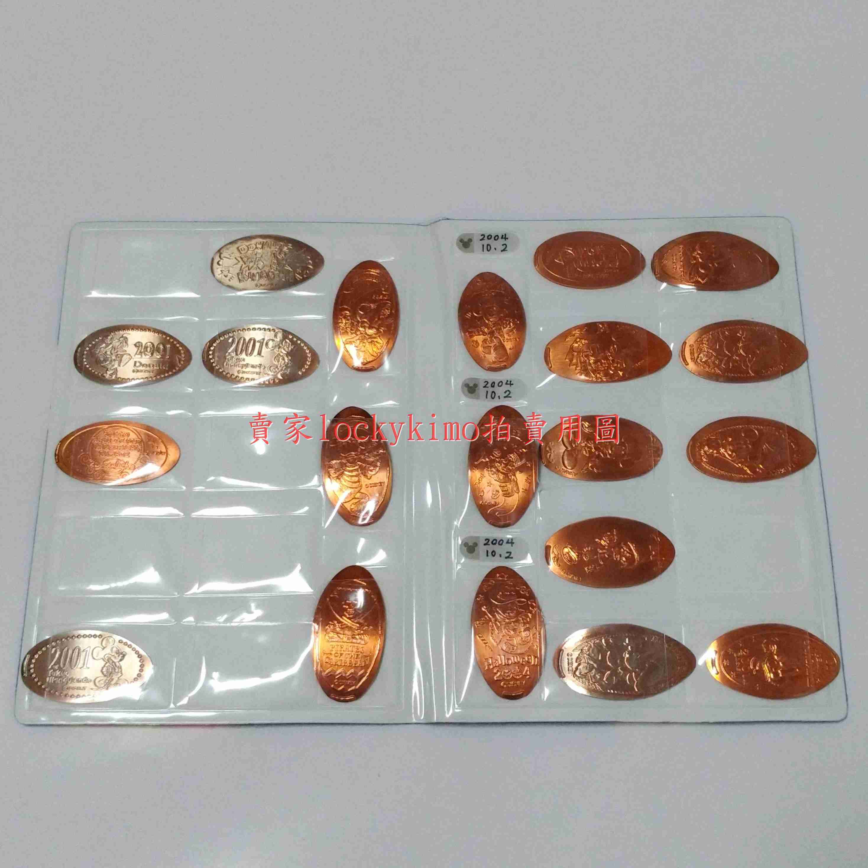 【東京迪士尼樂園 紀念獎章收藏本】紀念幣 收集冊 收集本 紀念 壓印幣 壓幣 收藏 妙妙屋 米老鼠 米奇 復古風 迪士尼