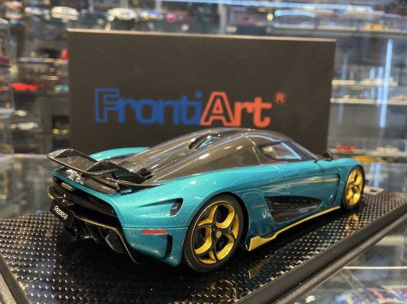 吉華科技＠ 1/18 FrontiArt Koenigsegg Regera Peacock Blue (樹酯車)