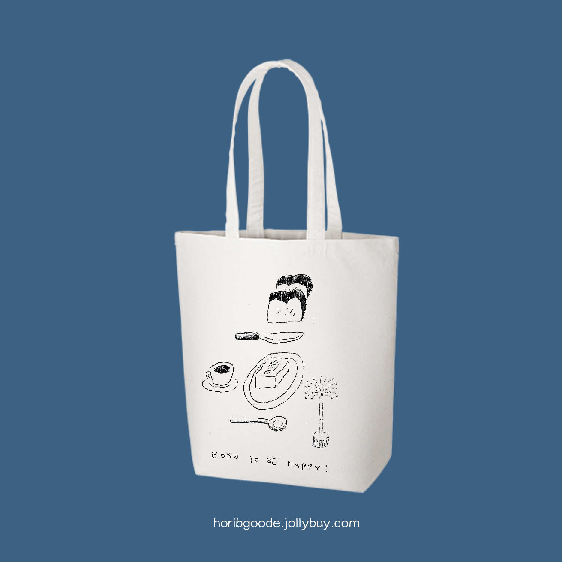 輪播商品：Born the be Happy! 快樂書袋