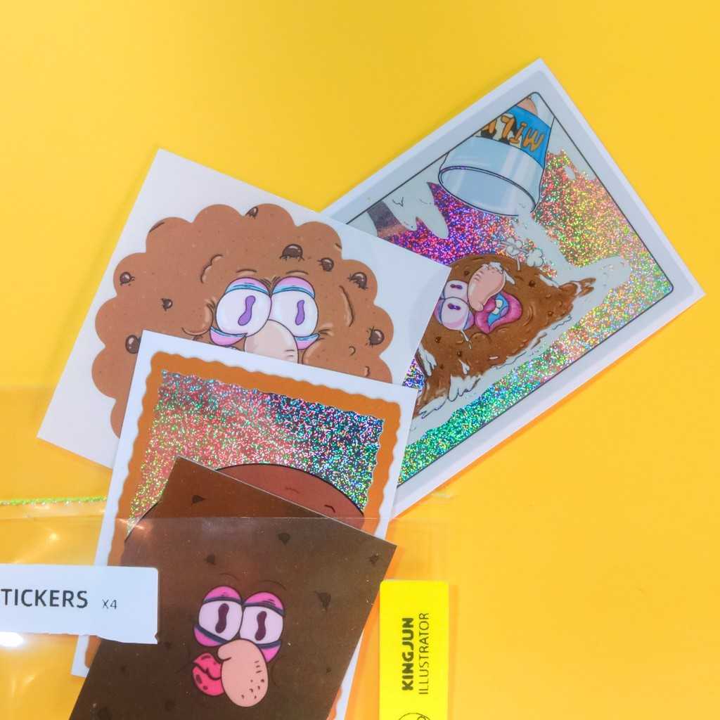 輪播商品：巧克力脆餅 貼紙x4