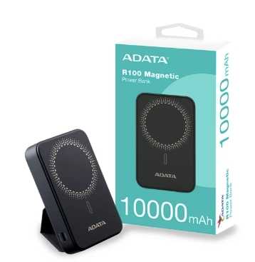 ADATA威剛 R100 10000mAh 20W PD/QC 無線磁吸快充 支援Apple Magsafe