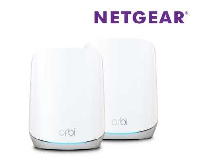 NETGEAR 2入組 WiFi 6 三頻 AX5400 Mesh 1GHz 雙核 + 4GB RAM 路由器 分享器