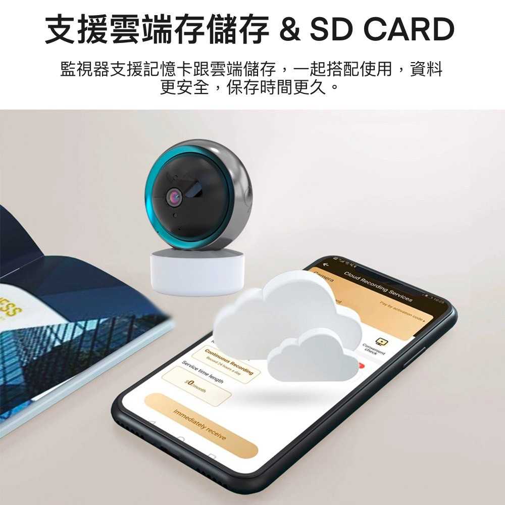 YCC 智能監視器 360遠程控制 無線遠程 1080高清 WIFI 監視器 夜視 寵物 嬰兒