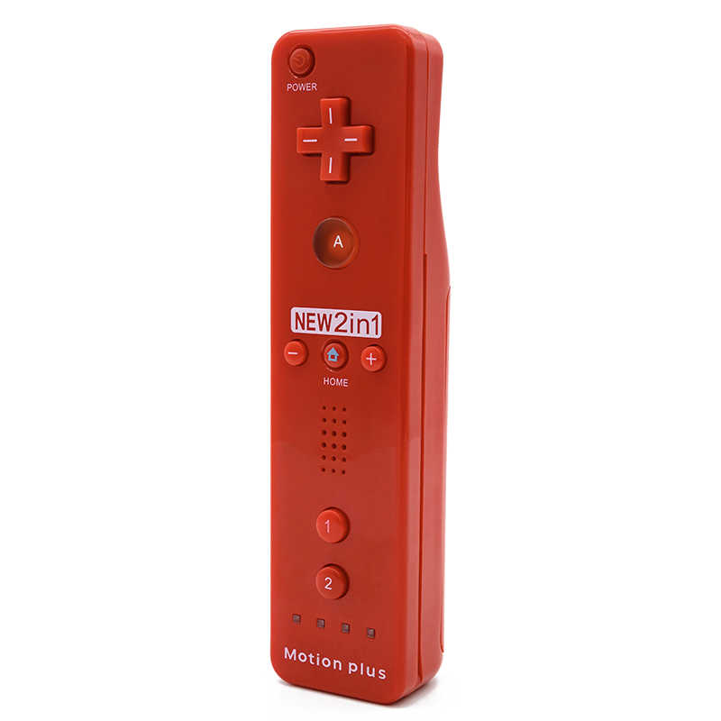 副廠 Wii Wii U 新版 右手 手把 控制器 Plus 紅色 內建強化器 / 老爺子