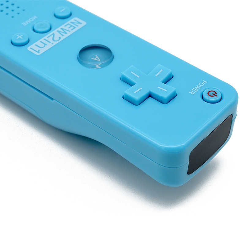 現貨 副廠 Wii Wii U 新版 右手 手把 控制器 Plus 藍色 內建強化器 / 老爺子