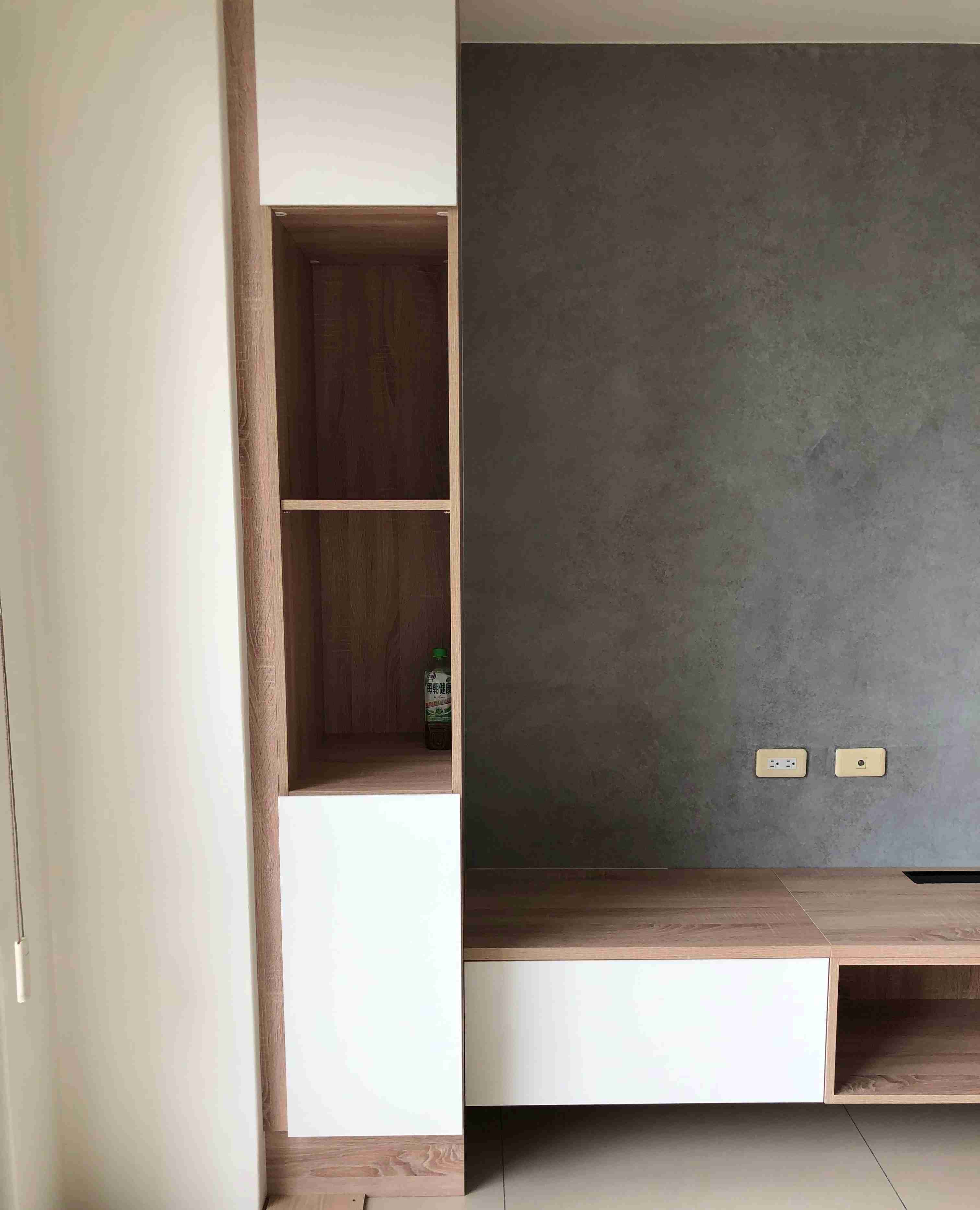 【好家居】電視櫃、木芯板訂製電視櫃、系統電視櫃(需現場丈量) 價格為一尺寛報價