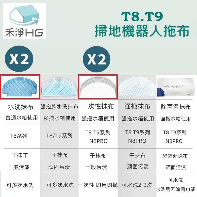 禾淨 ECOVACS科沃斯 T8 掃地機器人副廠配件 (超值組)