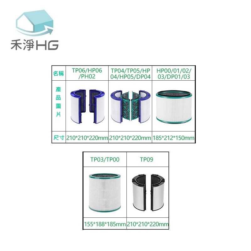 禾淨 Dyson HP00.01.02.03 DP01.03 空氣清淨機濾心 副廠濾網 濾網 濾心