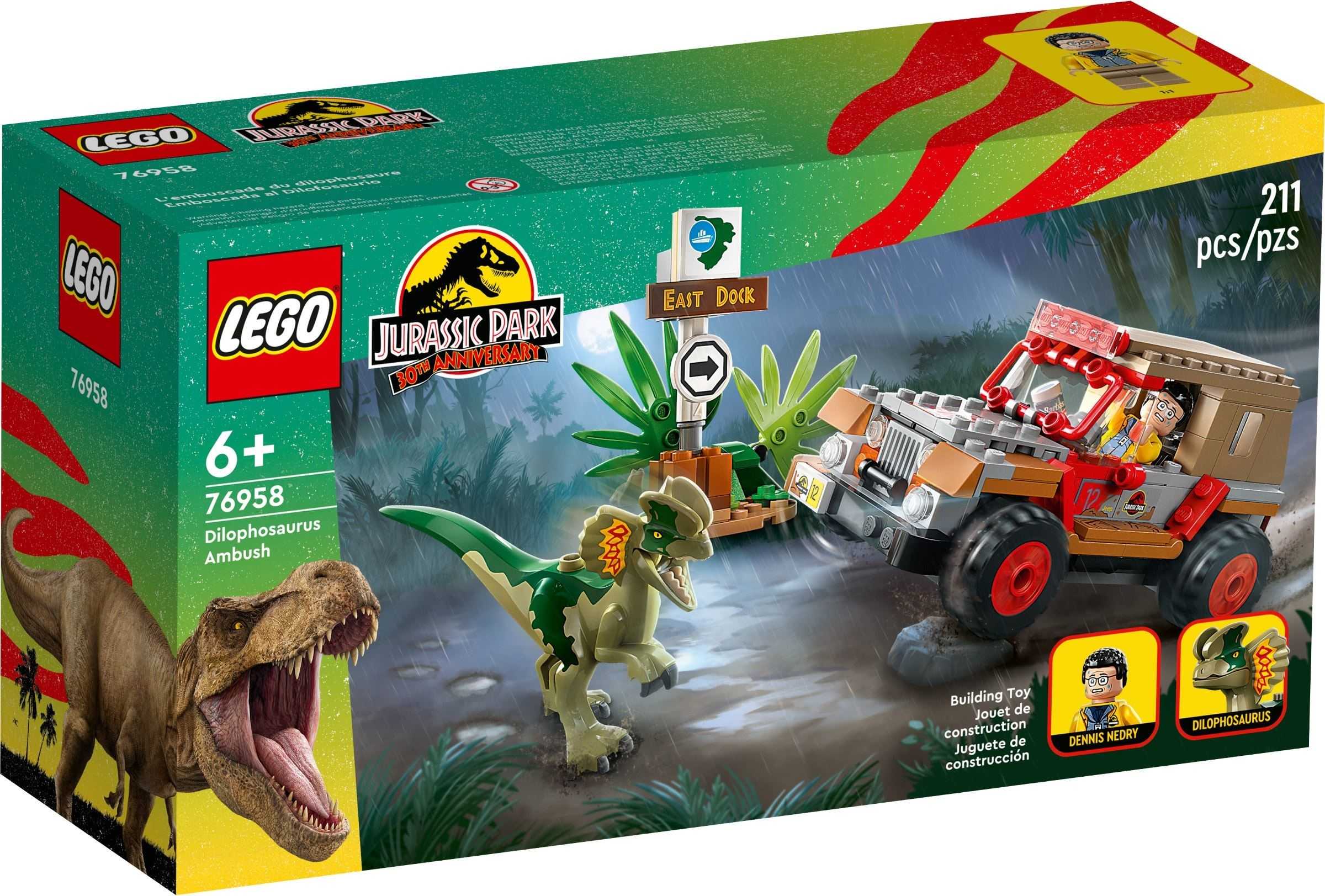 【電積系@北投】LEGO 76958 Dilophosaurus Ambush​-侏儸紀