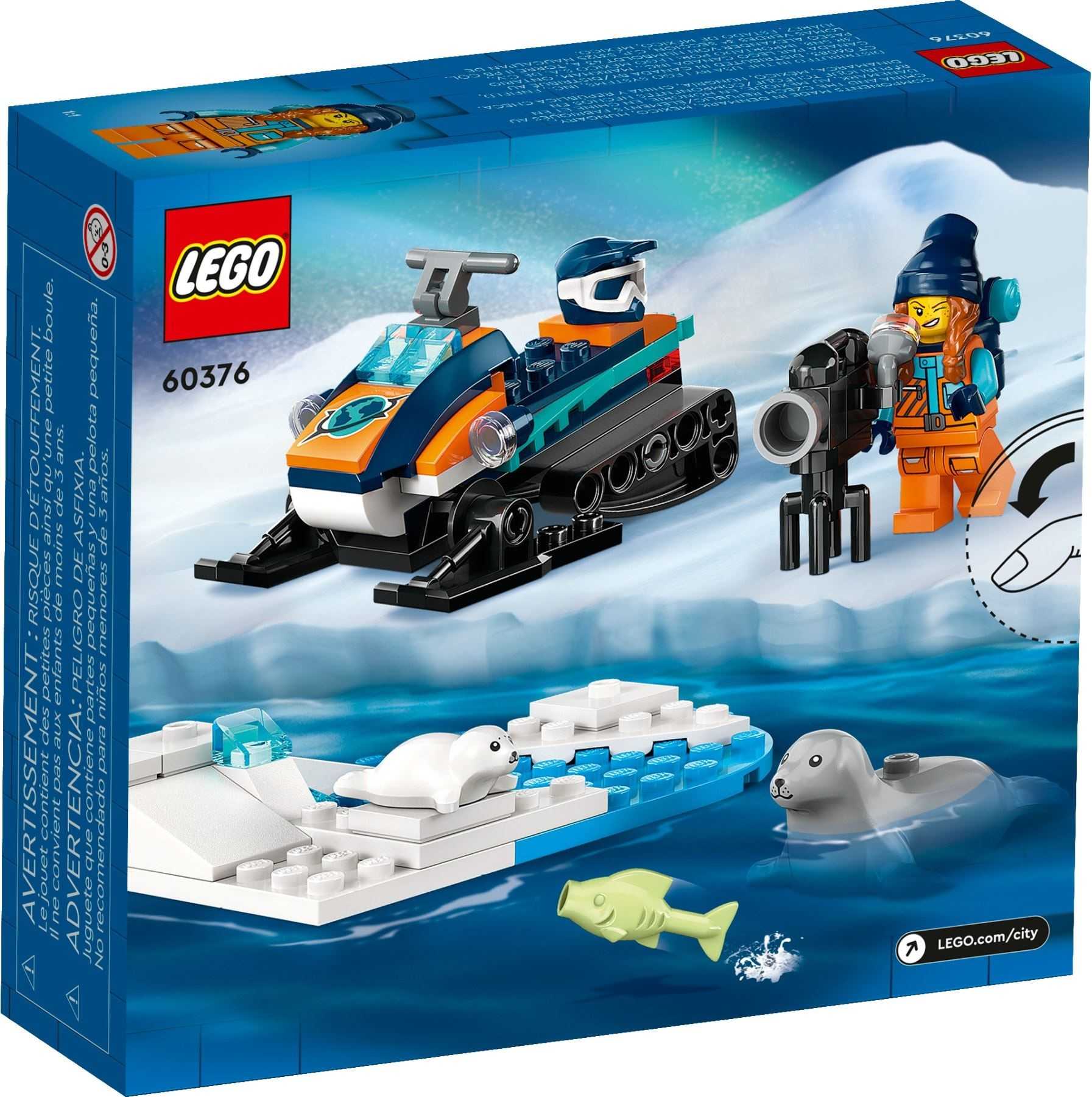 【電積系@北投】LEGO 60376 北極探險家雪上摩托車(4)-City