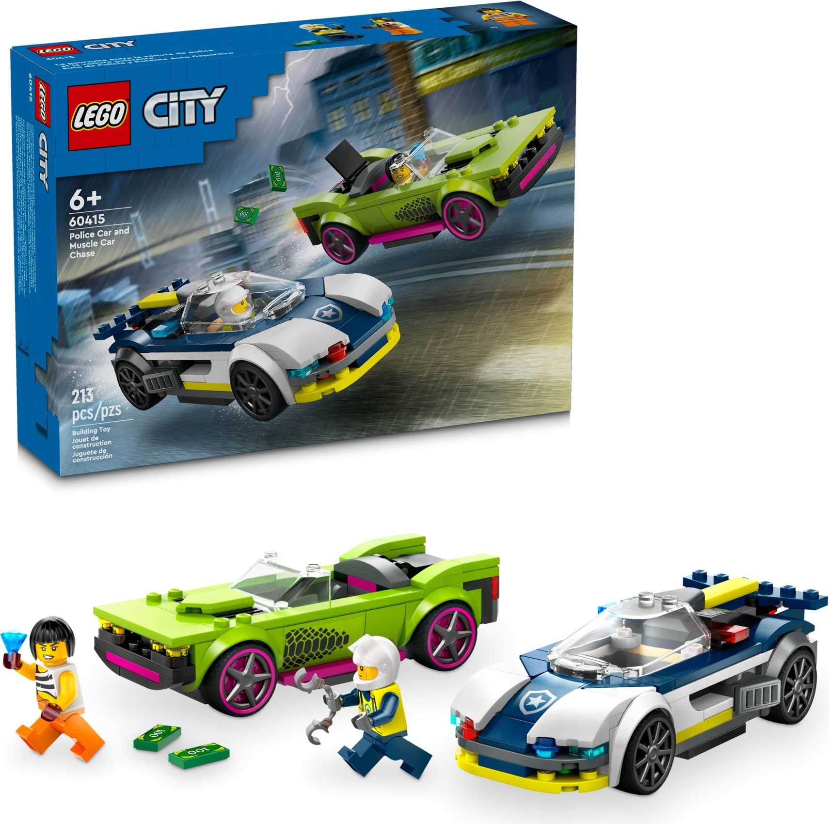 🟦電積系🟩樂高🟥LEGO 60415 警車和肌肉車追逐戰🟨City