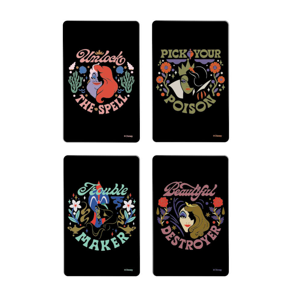 迪士尼公主 善與惡系列一卡通 四款可選 小美人魚 / 白雪公主 / 阿拉丁 / 睡美人