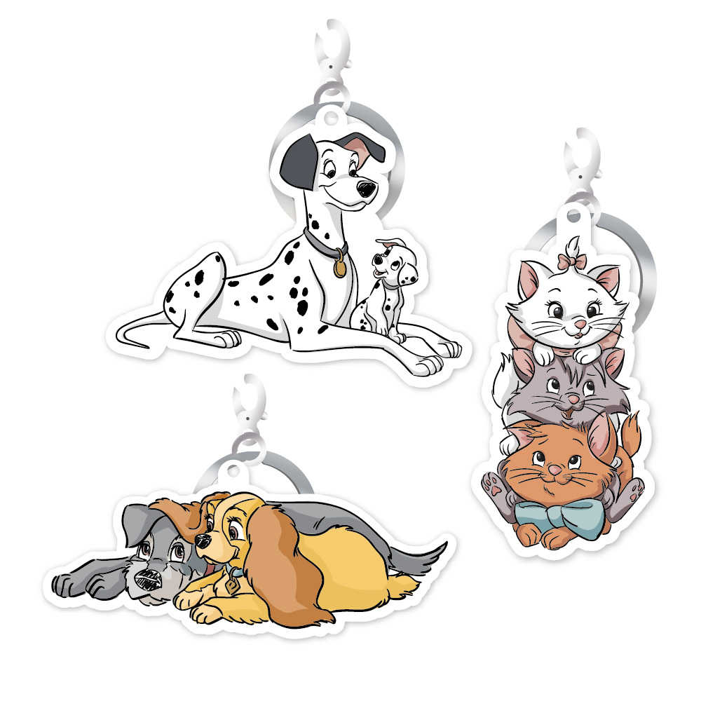 迪士尼 萌寵系列造型一卡通 三款可選 小姐與流氓 / 瑪麗貓朋友 / 101忠狗