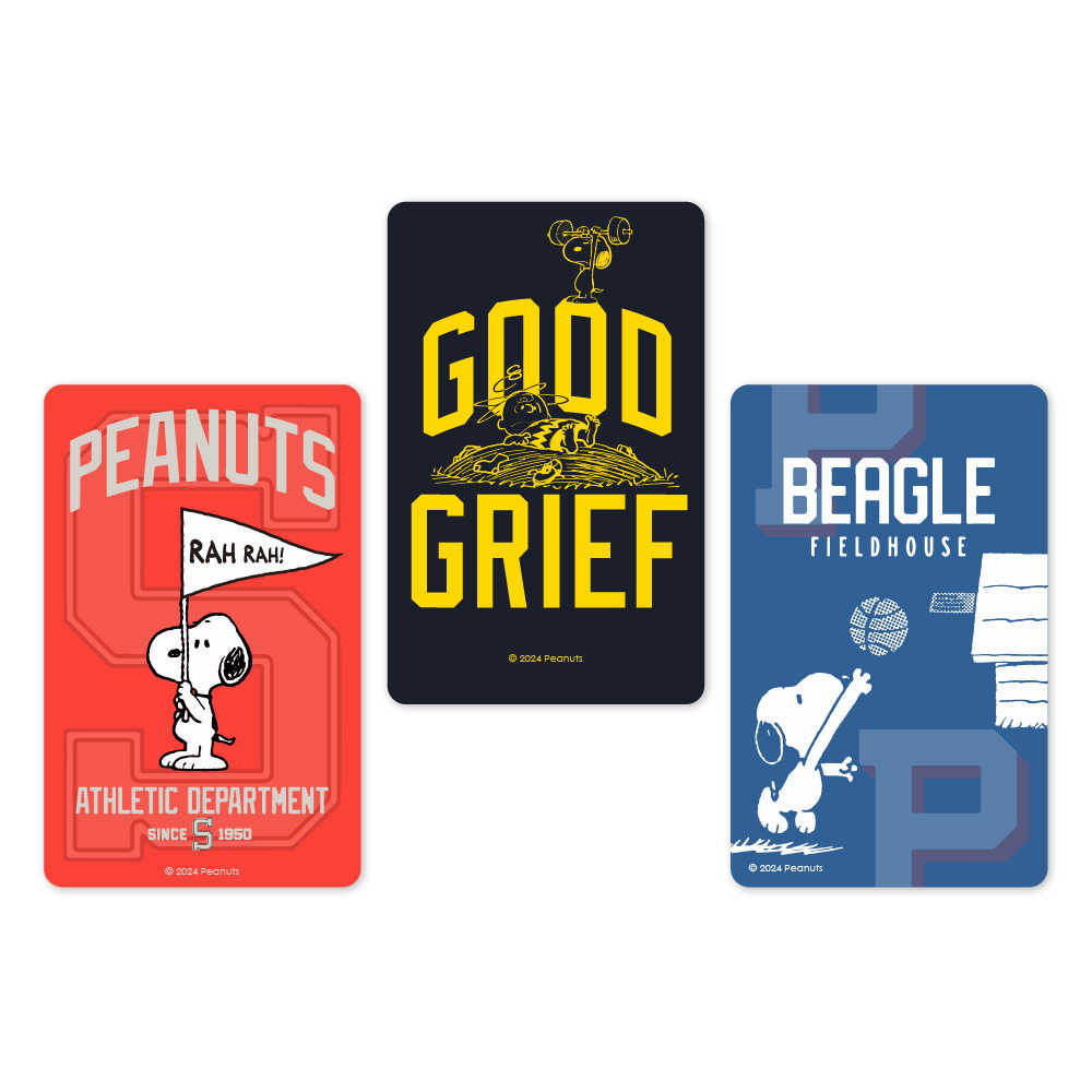 SNOOPY 運動會系列一卡通 三款可選 集合 / 上籃 / .天啊