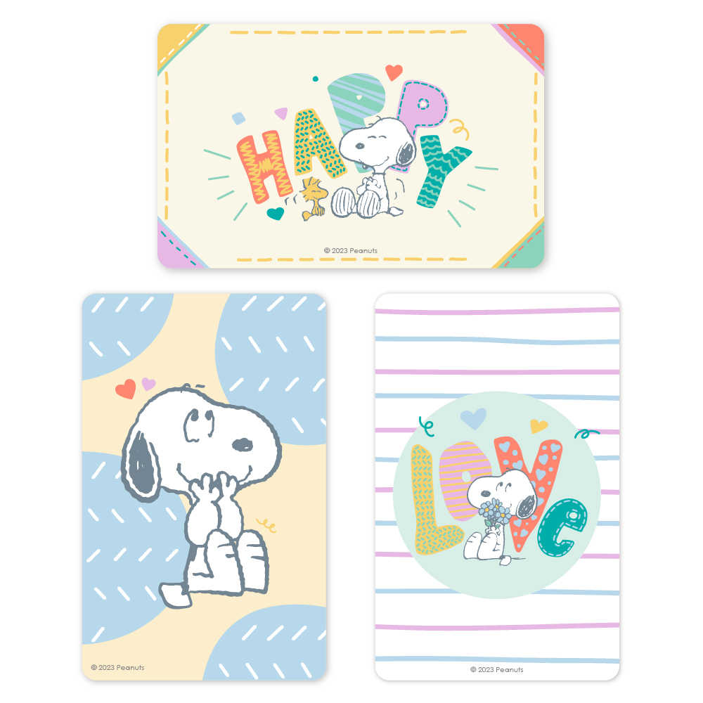 SNOOPY 溫馨系列一卡通  永遠快樂 / 溫馨時刻 / 甜心
