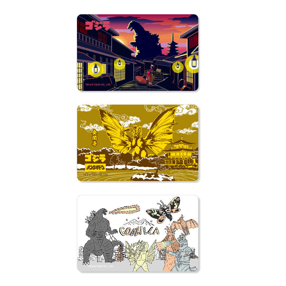 哥吉拉 插畫系列 一卡通 京都 / 金閣寺 / 城市派對