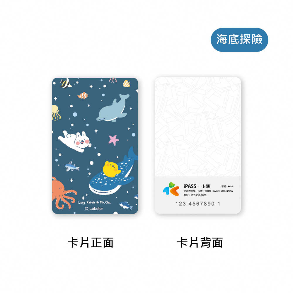 懶散兔與啾先生 系列一卡通 五款可選