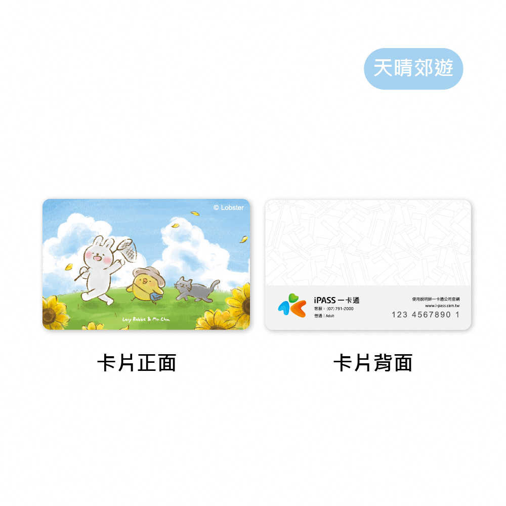 懶散兔與啾先生 系列一卡通 五款可選