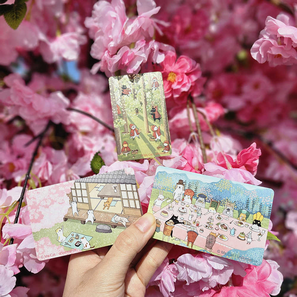【一卡通】貓小姐Ms.Cat 春天系列 貓咪夢遊仙境 / 森林裡的小紅貓 / 與貓賞櫻