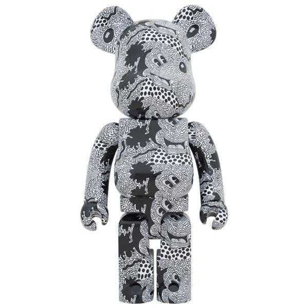 【BE@RBRICK】庫柏力克熊 Keith Haring Mickey Mouse 1000％