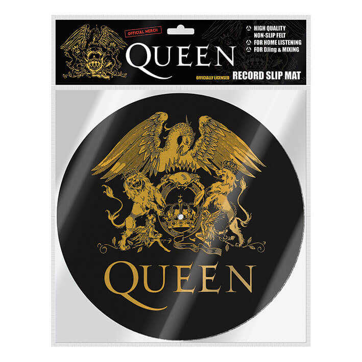 皇后樂團 QUEEN (LOGO) 英國進口黑膠唱盤保護墊