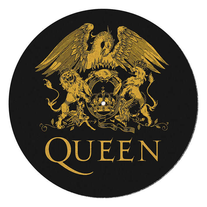 皇后樂團 QUEEN (LOGO) 英國進口黑膠唱盤保護墊