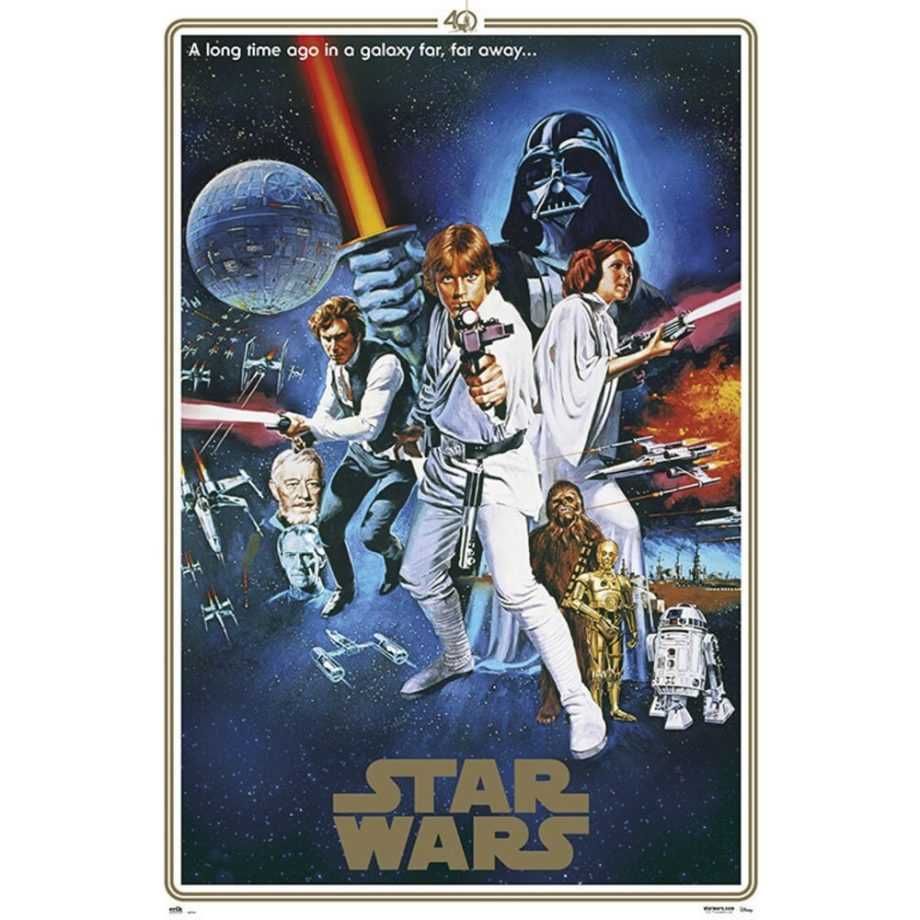 【星際大戰】Star Wars 星際大戰四部曲：曙光乍現 40週年紀念海報