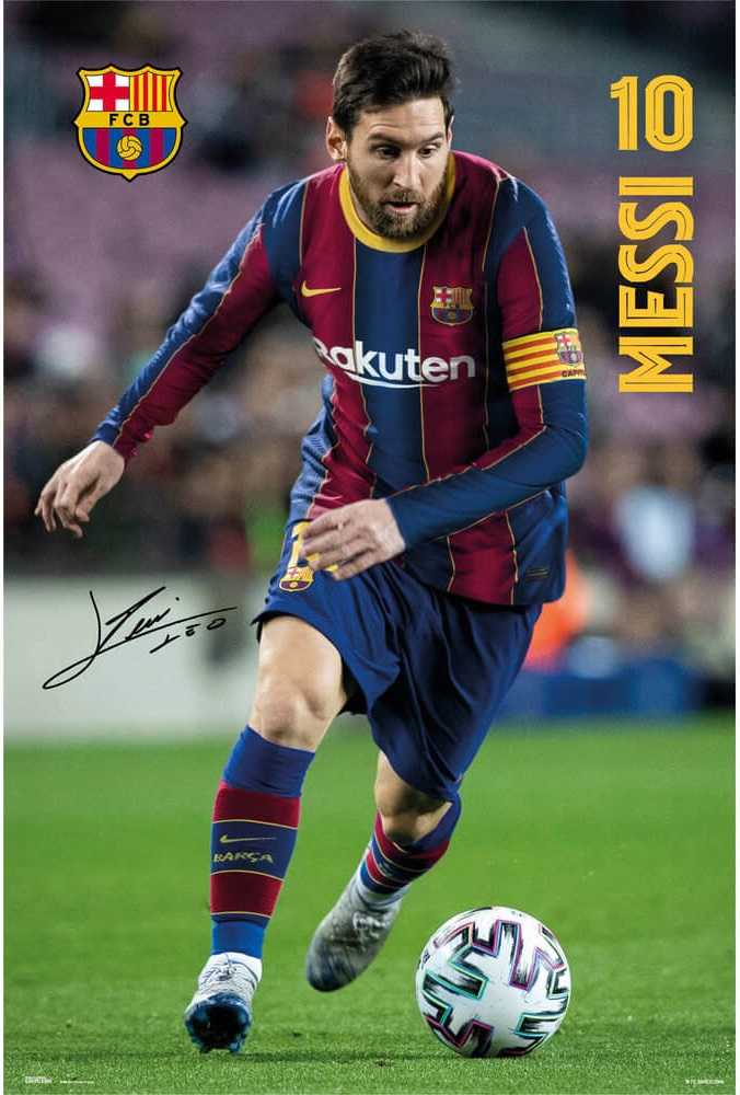 《梅西 Messi》2020/2021 巴塞隆納足球俱樂部 FC BARCELONA 進口海報