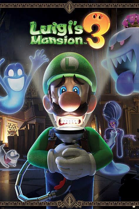 路易吉洋樓3  Luigi\u0027s Mansion 3 - 英國進口海報