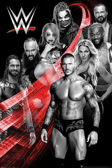 WWE Superstars 英國進口海報 Randy Orton / Seth rollins /Bray Wyatt