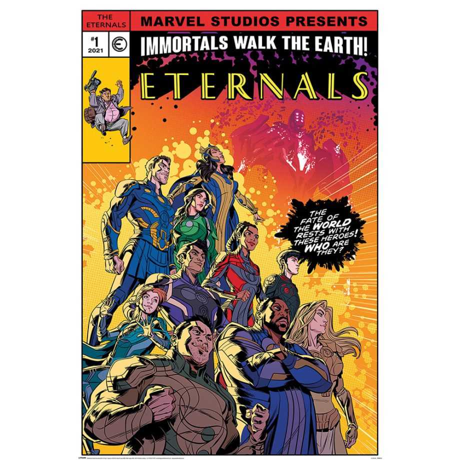 【漫威】永恆族 The Eternals 漫畫版封面 英國進口海報