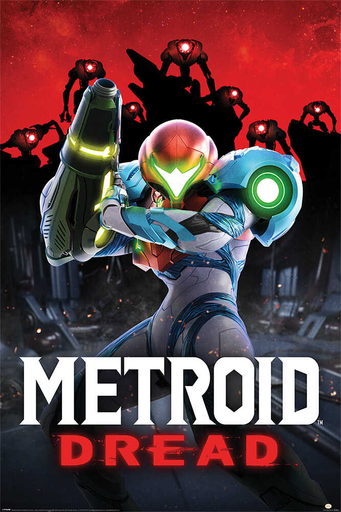 【任天堂】Nintendo 密特羅德 生存恐懼 METROID DREAD 遊戲封面海報/銀河戰士/薩姆斯‧亞蘭