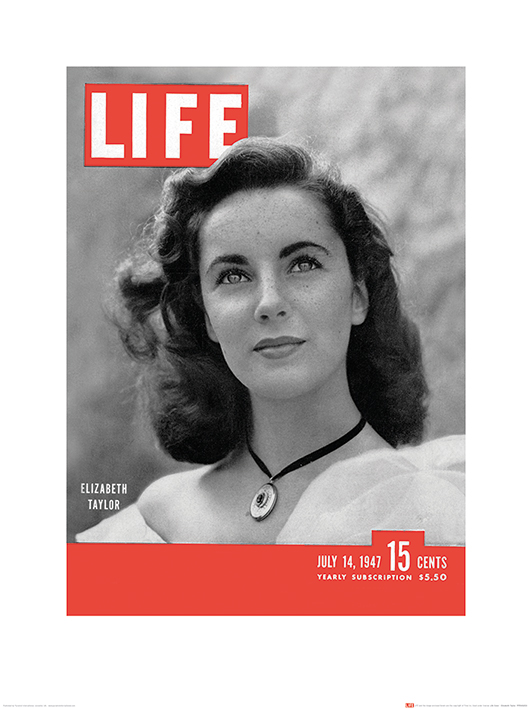 《Life 生活雜誌》Elizabeth Taylor 伊莉莎白·泰勒 雜誌封面 1947