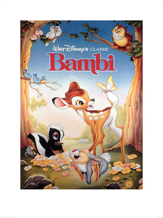 【迪士尼】  Bambi小鹿斑比 複製畫