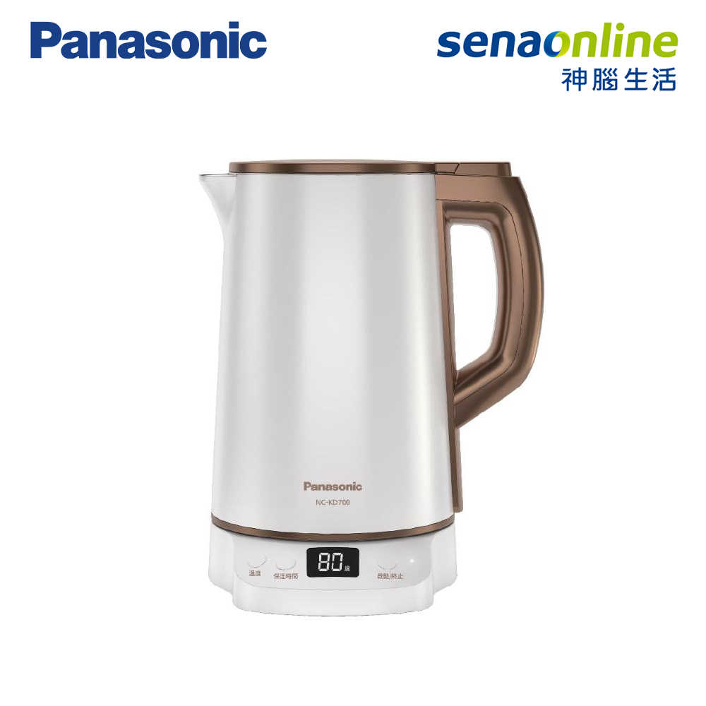 Panasonic國際牌 1.5L溫控型電水壺 璀璨白 NC-KD700-W (電熱水壺 快煮壺 煮水器 熱水器)