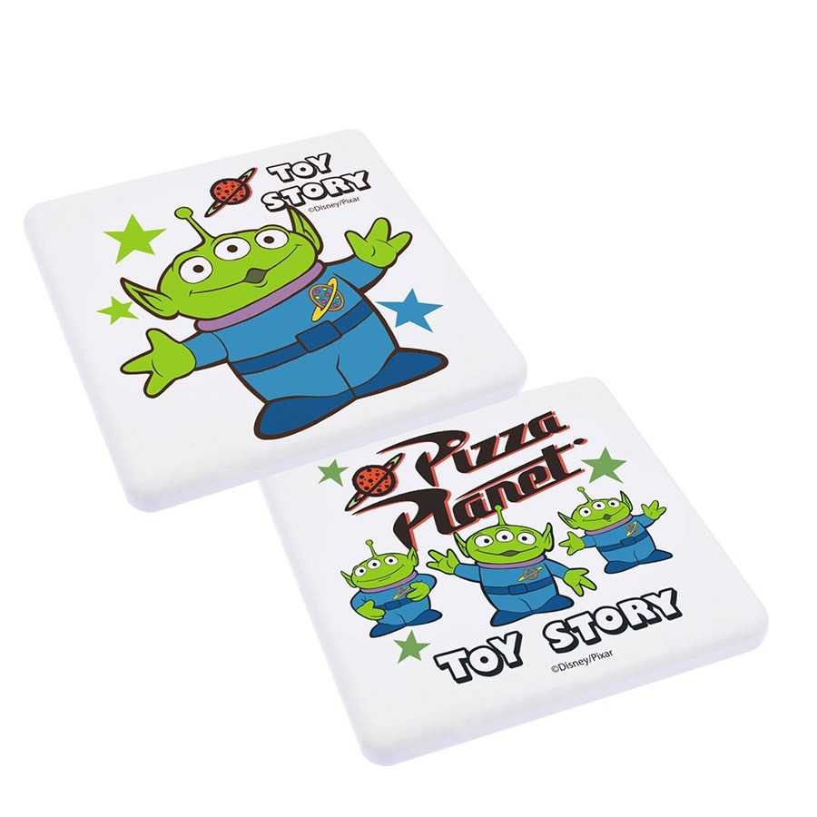 迪士尼玩具總動員4珪藻土吸水杯墊(2入一組) 胡迪/蛋頭夫妻/火腿/巴斯光年/翠絲/抱抱龍/彈簧狗/三眼怪/披薩星球