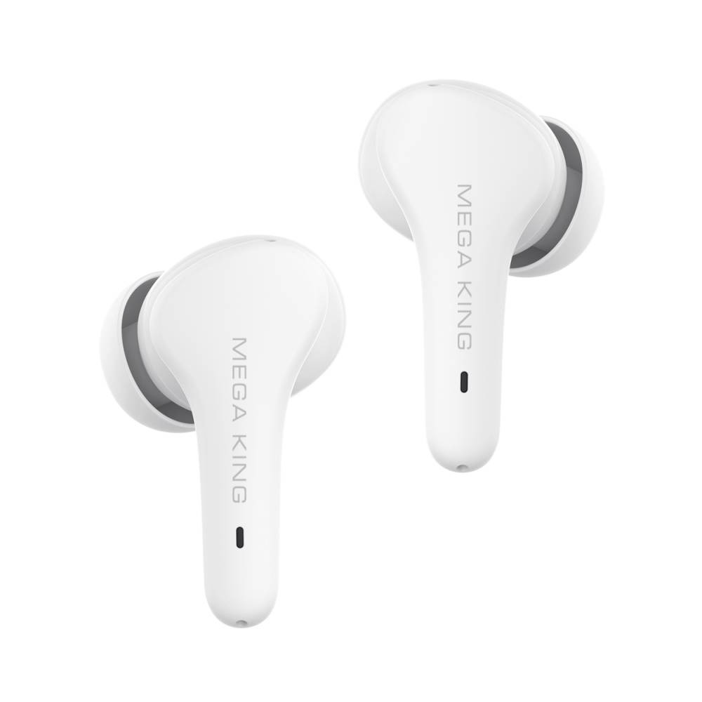 MEGA KING T15Lite 真無線藍牙耳機 白 絕美質感藍芽耳機