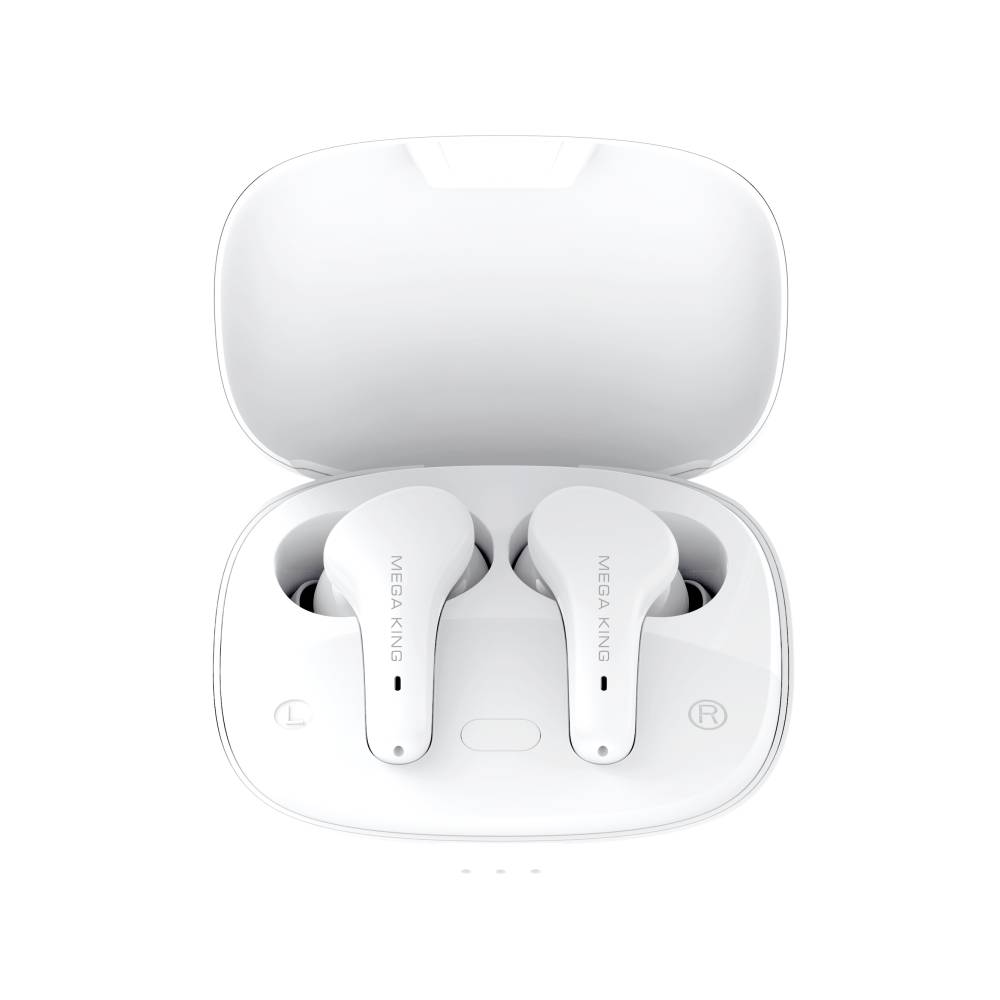 (備用)MEGA KING T15Lite 真無線藍牙耳機 白