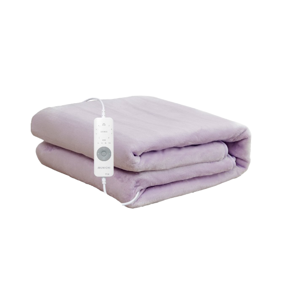 [贈料理剪刀]MUNICHI沐尼黑 恆溫定時雙人電熱毯 紫 MHB-6033 電暖毯 電毯