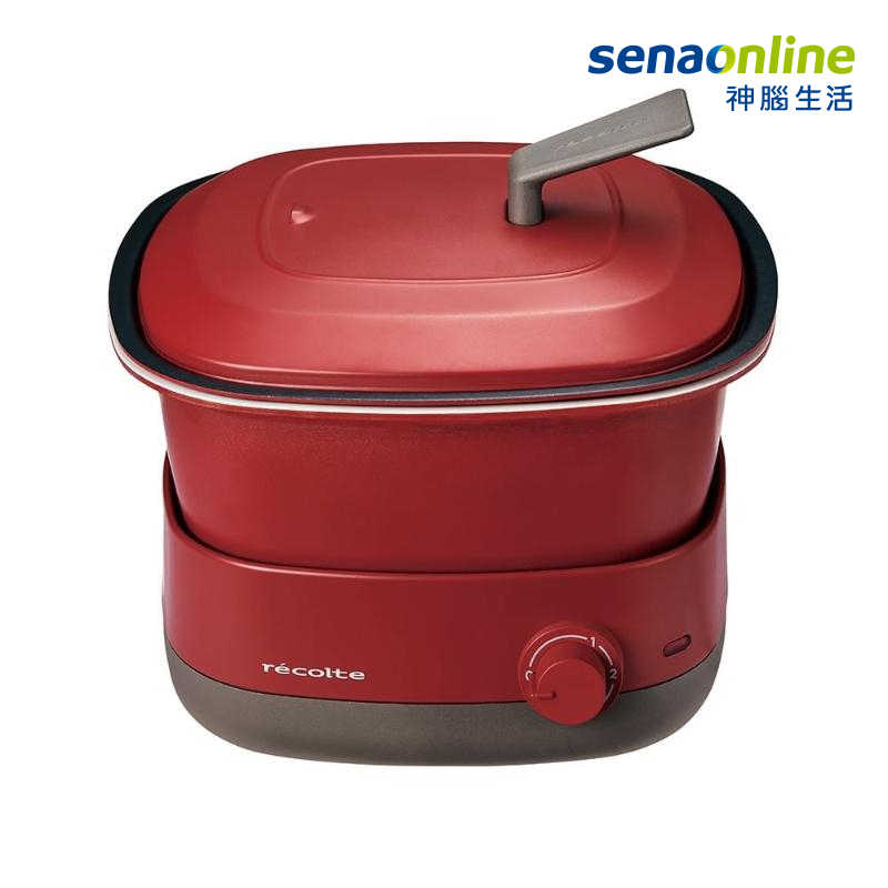 【煮煎蒸炸炊通通行】recolte麗克特 Carre調理鍋 經典紅 RPD-4 多功能電子鍋
