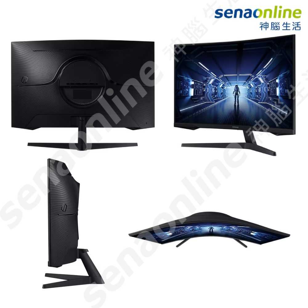[贈人體工學無線滑鼠+100禮券]SAMSUNG Odyssey G5 32吋曲面電競顯示器 電腦螢幕(C32G55T)