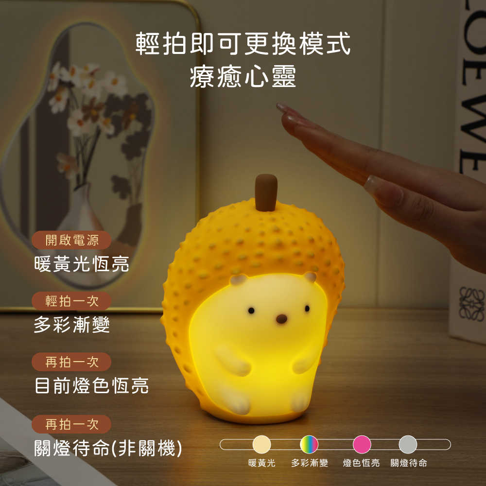 【KINYO】果刺郎 拍拍氣氛燈 LED-6541