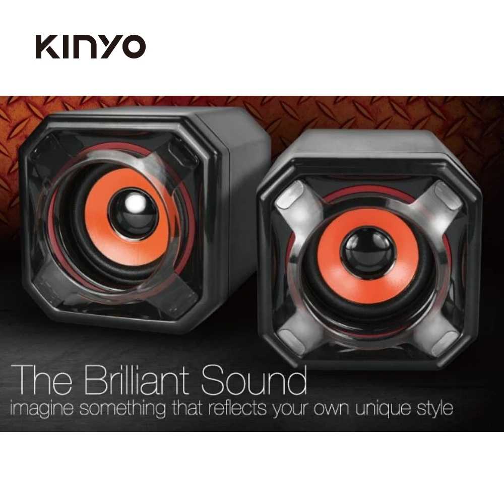 【KINYO】USB立體聲喇叭 US-215