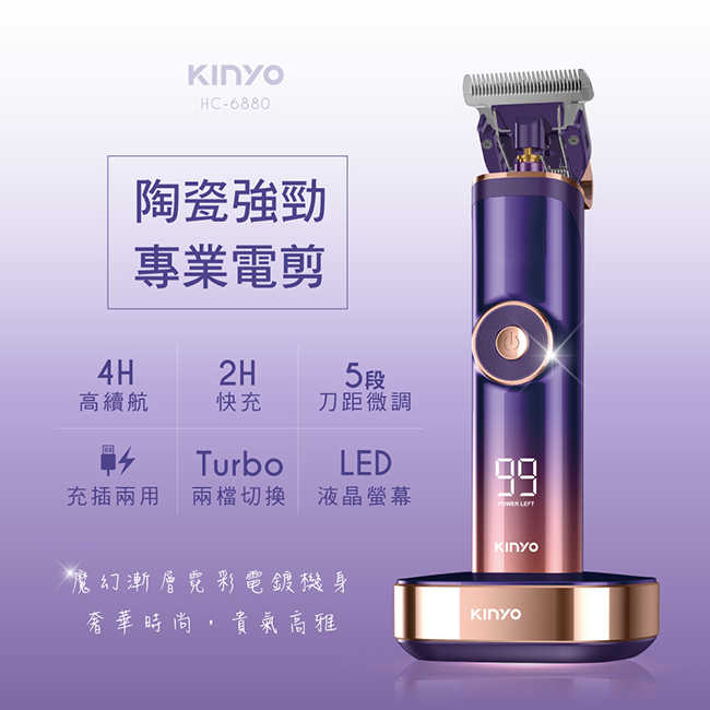 【KINYO】 陶瓷強勁專業電剪 HC-6880