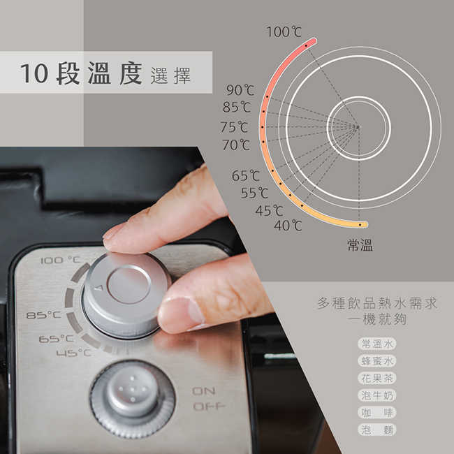 【KINYO】2.2L瞬熱濾淨飲水機 MHW-9655