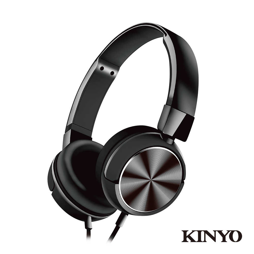 【KINYO】頭戴金屬立體聲耳麥 IPEM-7015