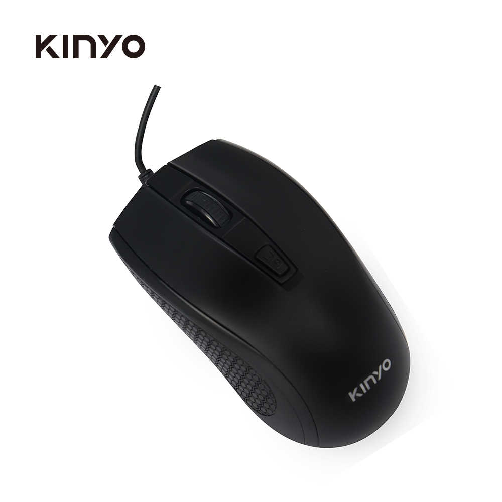 【KINYO】USB靜音光學滑鼠 (黑) KM-503B