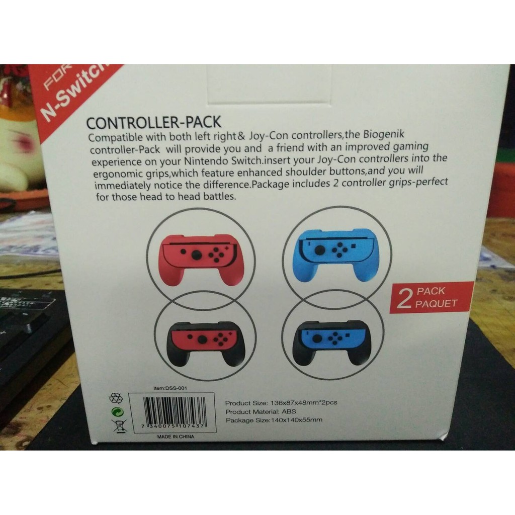 【我家遊樂器】進貨中  NS Joy-Con 專用雙人握把(副廠) Nintendo Switch 紅色/藍色
