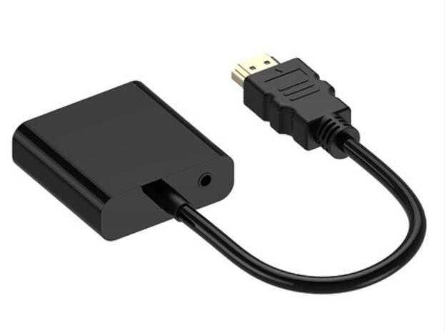 HDMI轉VGA15母 影像轉換線含聲音 15CM