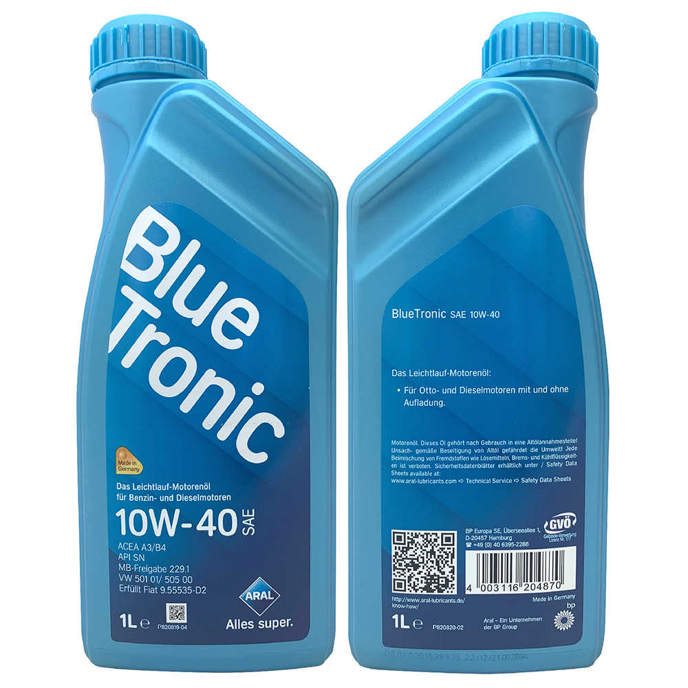 【車百購】 亞拉 Aral BlueTronic 10W40 優質合成機油 汽柴油兼用
